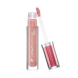 NIB! IT Cosmetics Vitality Hydrating Lip Gloss Soft Stain in Naturally Flushed